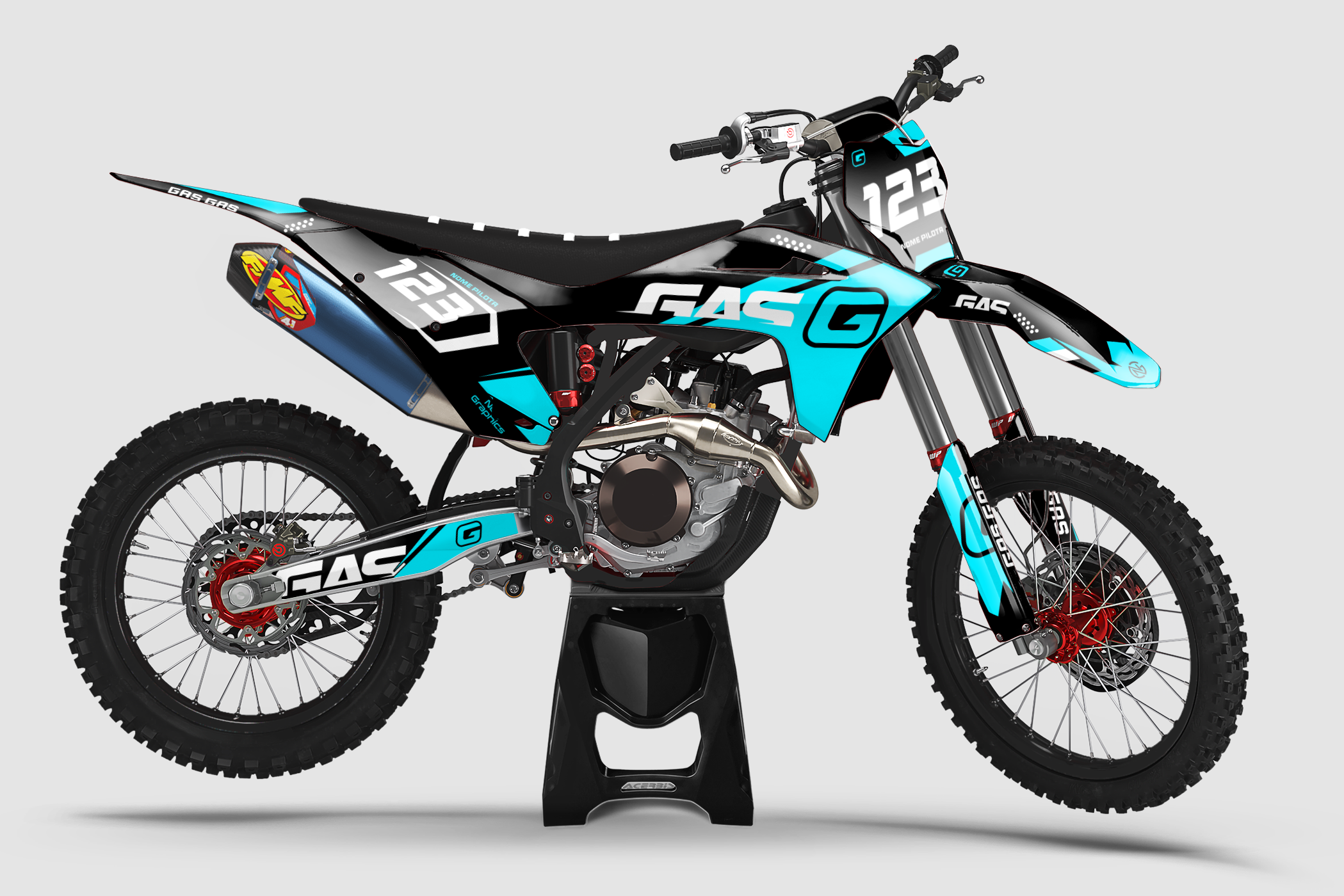 GAS GAS – Ribe(Bianco Azzurro)